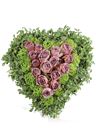 Cuore per lutto rosa e verde