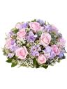 Composizione rosa e viola